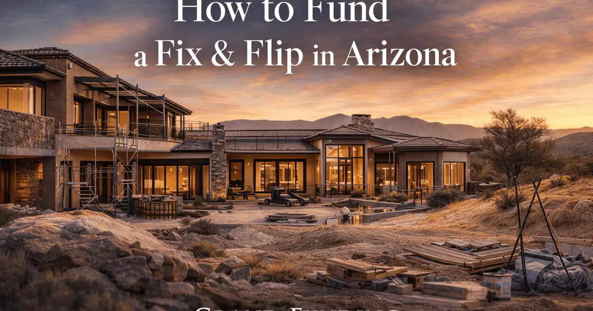 How to fund a fix and flip in Arizona — step by step