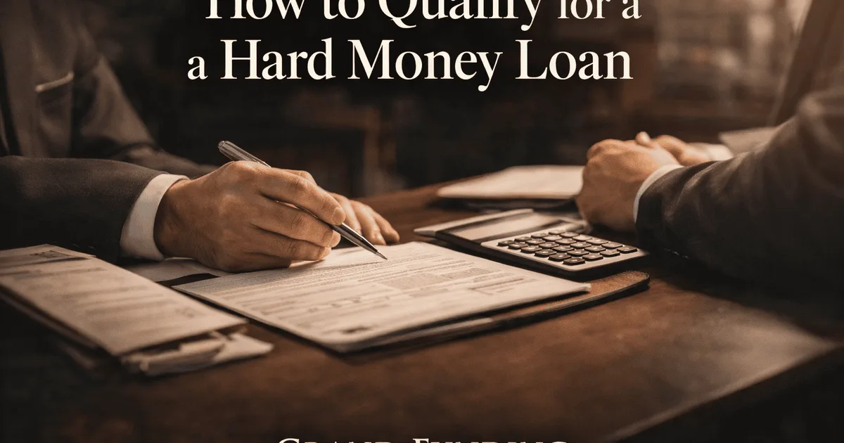 How to qualify for a hard money loan — Grand Funding guide
